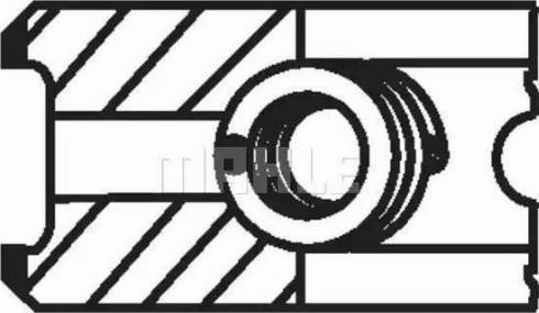 MAHLE 004 45 V1 - Kit fasce elastiche www.autoricambi360.it