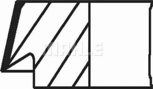 MAHLE 081 76 N0 - Kit fasce elastiche www.autoricambi360.it