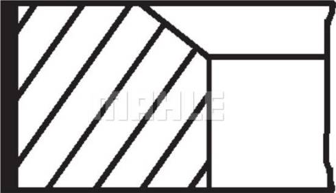 MAHLE 081 93 N3 - Kit fasce elastiche www.autoricambi360.it