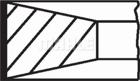 MAHLE 040 07 V3 - Kit fasce elastiche www.autoricambi360.it