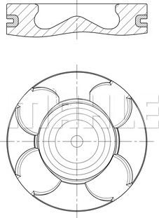 MAHLE 007 PI 00171 002 - Pistone www.autoricambi360.it