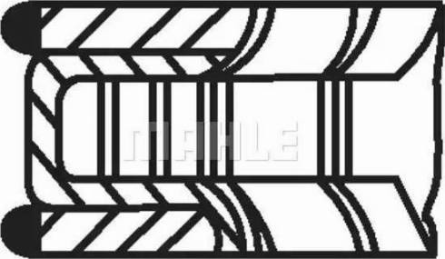 MAHLE 082 32 V0 - Kit fasce elastiche www.autoricambi360.it