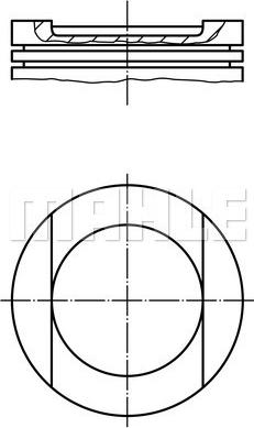 MAHLE 034 96 01 - Pistone www.autoricambi360.it