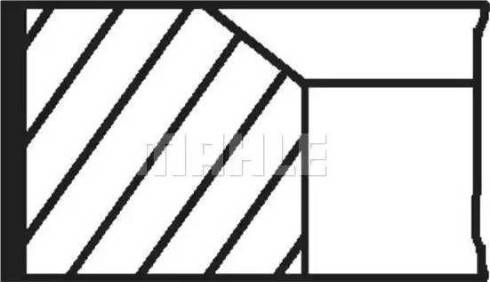 MAHLE 082 32 V1 - Kit fasce elastiche www.autoricambi360.it