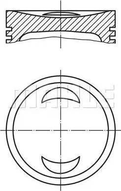 MAHLE 033 99 02 - Pistone www.autoricambi360.it