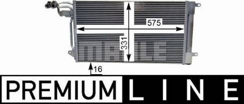 MAHLE AC 566 000P - Condensatore, Climatizzatore www.autoricambi360.it