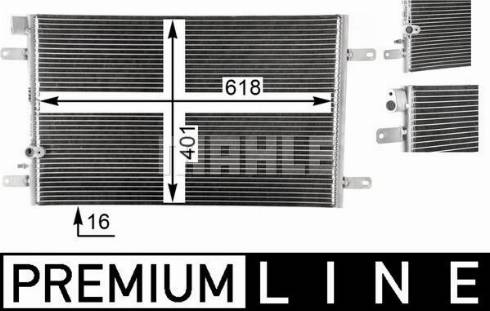 MAHLE AC 792 000P - Condensatore, Climatizzatore www.autoricambi360.it