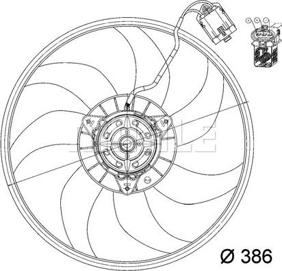 MAHLE CFF 163 000P - Ventola, Raffreddamento motore www.autoricambi360.it