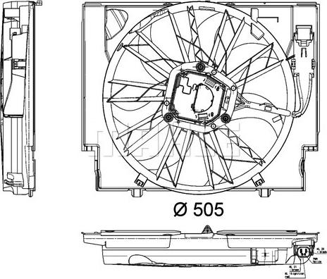 MAHLE CFF 189 000P - Ventola, Raffreddamento motore www.autoricambi360.it