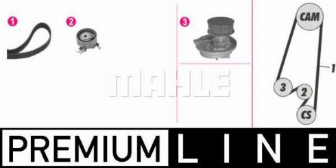 MAHLE CPK 66 000P - Pompa acqua + Kit cinghie dentate www.autoricambi360.it