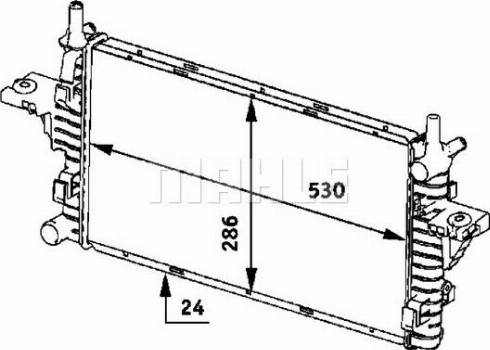 MAHLE CR 609 000P - Radiatore, Raffreddamento motore www.autoricambi360.it