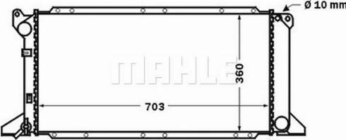 MAHLE CR 1454 000S - Radiatore, Raffreddamento motore www.autoricambi360.it