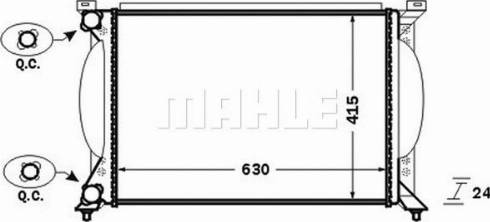 MAHLE CR 1417 000P - Radiatore, Raffreddamento motore www.autoricambi360.it