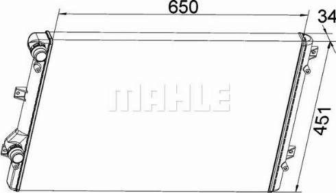 MAHLE CR 1538 000P - Radiatore, Raffreddamento motore www.autoricambi360.it