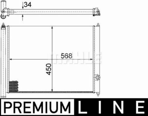 MAHLE CR 361 002P - Radiatore, Raffreddamento motore www.autoricambi360.it