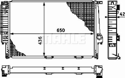 MAHLE CR 331 000P - Radiatore, Raffreddamento motore www.autoricambi360.it
