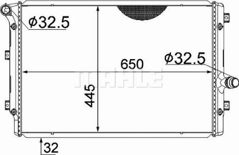 MAHLE CR 2327 000S - Radiatore, Raffreddamento motore www.autoricambi360.it