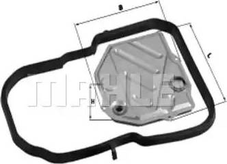 MAHLE HX 45 - Filtro idraulico, Cambio automatico www.autoricambi360.it