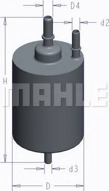 MAHLE KL 758 - Filtro carburante www.autoricambi360.it