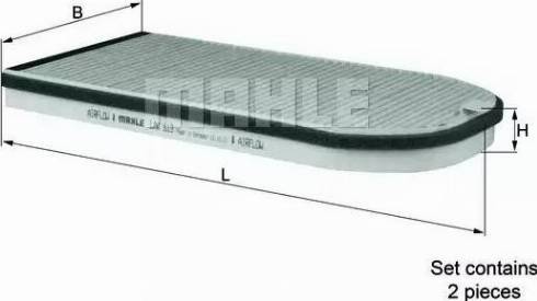 MAHLE LAK 613/S - Filtro, Aria abitacolo www.autoricambi360.it