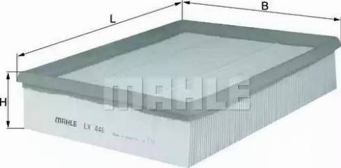 MAHLE LX 448 - Filtro aria www.autoricambi360.it