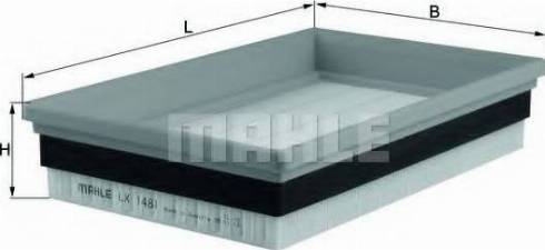 MAHLE LX 1481 - Filtro aria www.autoricambi360.it