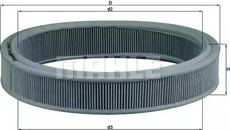 MAHLE LX 38 - Filtro aria www.autoricambi360.it