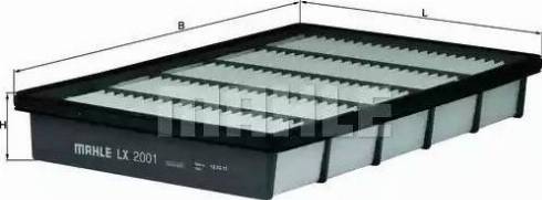 MAHLE LX 2001 - Filtro aria www.autoricambi360.it