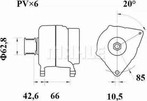 MAHLE MG 422 - Alternatore www.autoricambi360.it