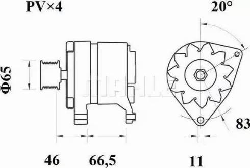 MAHLE MG 194 - Alternatore www.autoricambi360.it