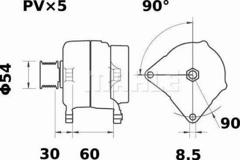 MAHLE MG 8 - Alternatore www.autoricambi360.it