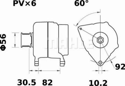 MAHLE MG 34 - Alternatore www.autoricambi360.it