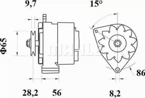 MAHLE MG 318 - Alternatore www.autoricambi360.it