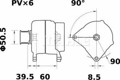 MAHLE MG 381 - Alternatore www.autoricambi360.it