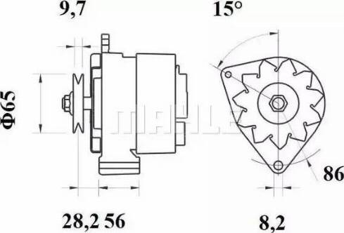MAHLE MG 218 - Alternatore www.autoricambi360.it
