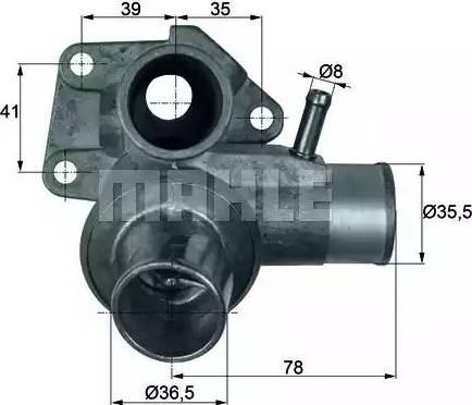 MAHLE TI 63 85D - Termostato, Refrigerante www.autoricambi360.it