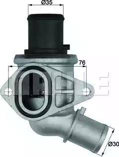 MAHLE TI 116 70 - Termostato, Refrigerante www.autoricambi360.it