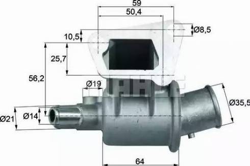 MAHLE TI 189 83D - Termostato, Refrigerante www.autoricambi360.it