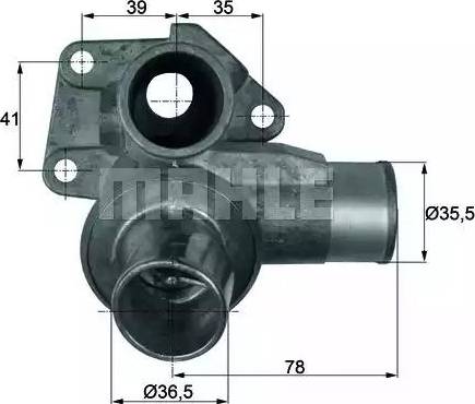 MAHLE TI 74 85D - Termostato, Refrigerante www.autoricambi360.it