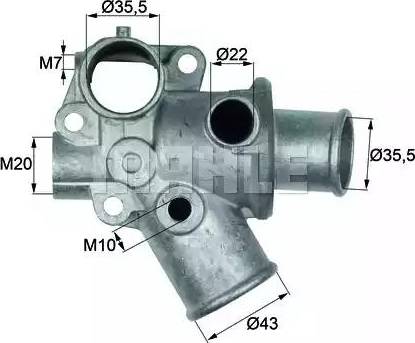 MAHLE TI 75 80D - Termostato, Refrigerante www.autoricambi360.it