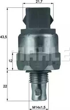 MAHLE TSW 46 - Termocontatto, Ventola radiatore www.autoricambi360.it