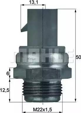 MAHLE TSW 14D - Termocontatto, Ventola radiatore www.autoricambi360.it