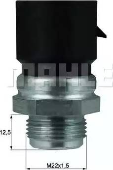 MAHLE TSW 37D - Termocontatto, Ventola radiatore www.autoricambi360.it