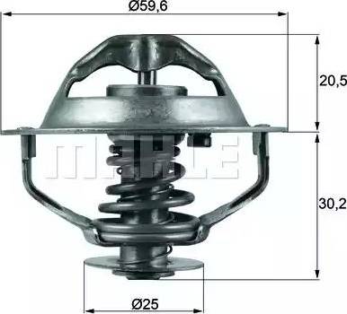 MAHLE TX 107 90D - Termostato, Refrigerante www.autoricambi360.it