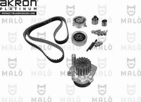 AKRON-MALÒ 1555030 - Pompa acqua + Kit cinghie dentate www.autoricambi360.it