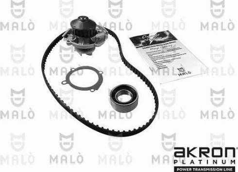 AKRON-MALÒ 1555075 - Pompa acqua + Kit cinghie dentate www.autoricambi360.it