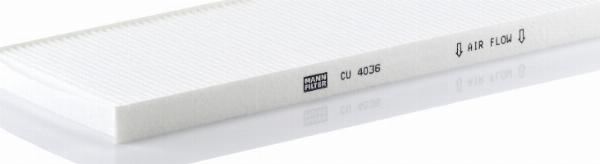 Mann-Filter CU 4036 - Filtro, Aria abitacolo www.autoricambi360.it