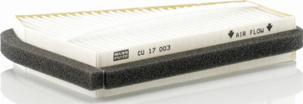Mann-Filter CU 17 003 - Filtro, Aria abitacolo www.autoricambi360.it