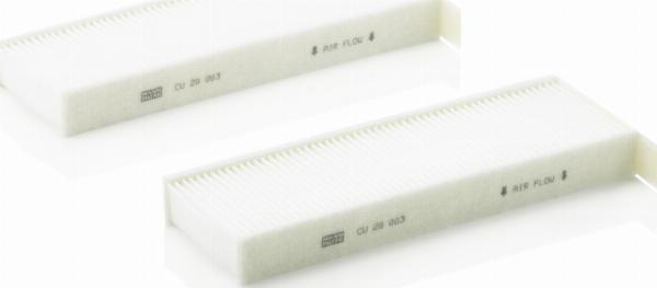 Mann-Filter CU 29 003-2 - Filtro, Aria abitacolo www.autoricambi360.it