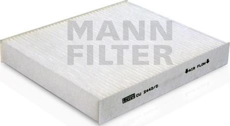 Mann-Filter CU 2442/2 - Filtro, Aria abitacolo www.autoricambi360.it